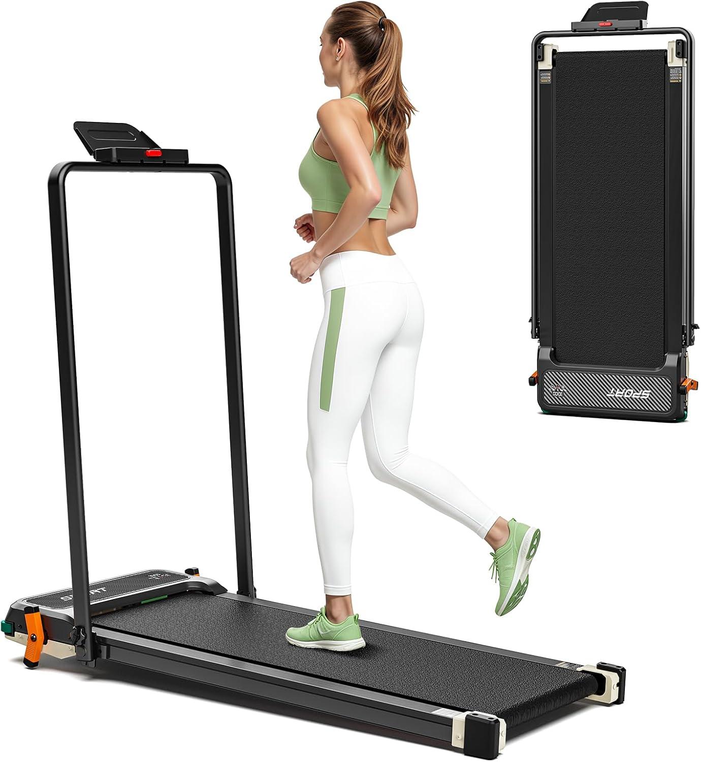 imageAKLUER Walking Pad with Incline  DualSided 2 in 1 Under Desk Treadmill with Shiatsu Foot Massager 330LBs Walking Pad Treadmills for Home and Office LED Display and Remote ControlWhite