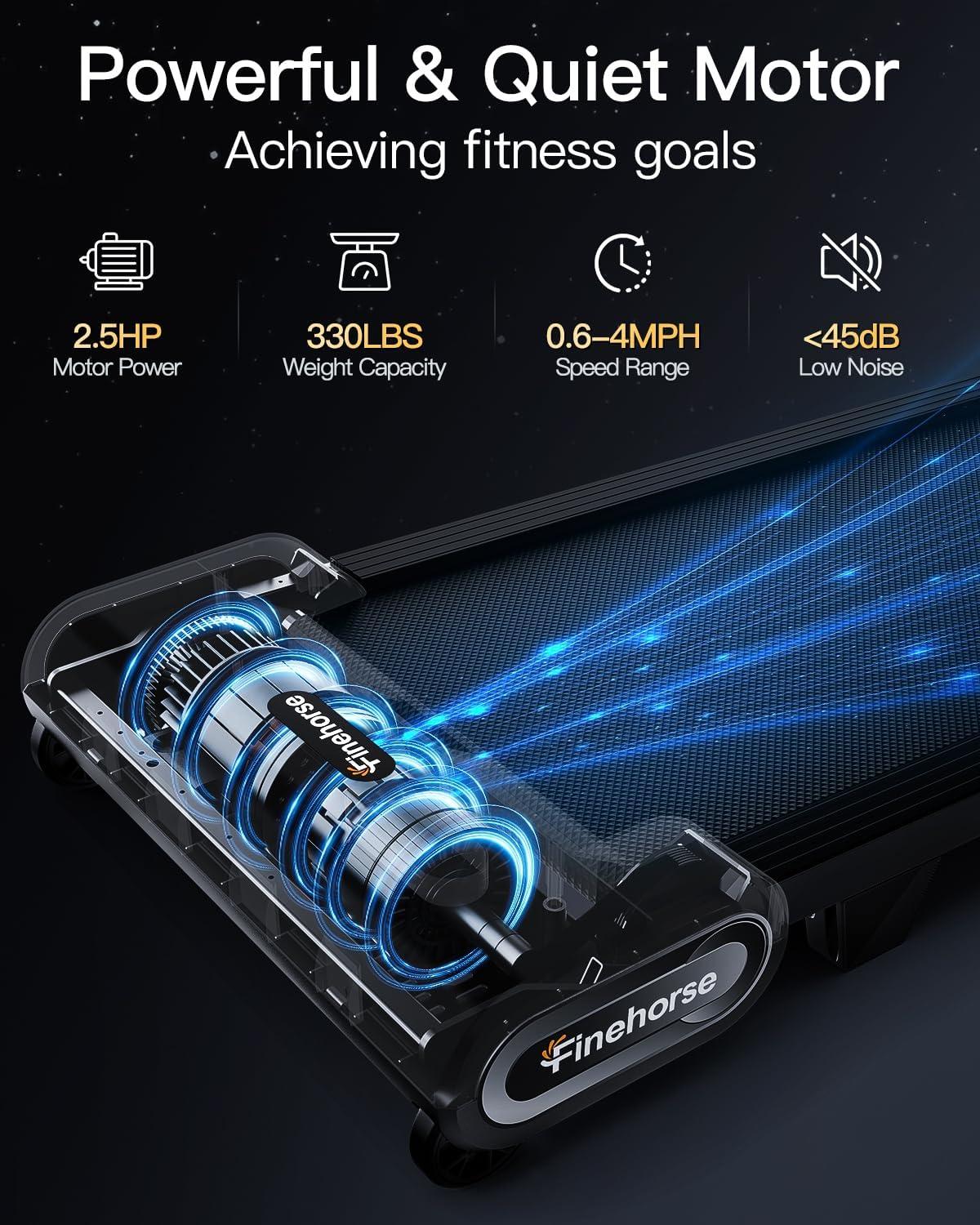 imageAkluer 13 6Level Walking Pad with Auto Incline  Treadmill with Auto Incline and Remote Control 330Lbs Capacity Portable Compact Treadmill for Home Office LED DisplayDark Black