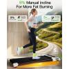 imageAKLUER Walking Pad with Incline Under Desk Treadmill for Home 25HP Portable Treadmills with Remote Control 4 in 1 Incline Treadmill with LED Display