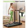 imageAkluer Walking Pad Treadmill 330lbs Capacity Compact Walking Pad 25HP Desk Treadmills 45dB Silent Operation Foldable Treadmill with Remote Control for Home OfficeBlackDesk