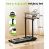 imageAkluer Walking Pad Treadmill 330lbs Capacity Compact Walking Pad 25HP Desk Treadmills 45dB Silent Operation Foldable Treadmill with Remote Control for Home OfficeBlackDesk