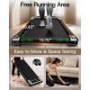 imageWalking Pad with Incline Akluer Incline Treadmills for Home 25 HP Under Desk Treadmill Small with Remote Control Walking Pad Small Treadmill with LED DisplayCharcoal Black