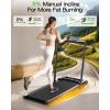 imageWalking Pad with Incline Akluer Incline Treadmills for Home 25 HP Under Desk Treadmill Small with Remote Control Walking Pad Small Treadmill with LED Display