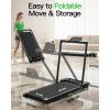 imageWalking Pad with Incline Akluer Incline Treadmills for Home 25 HP Under Desk Treadmill Small with Remote Control Walking Pad Small Treadmill with LED Display
