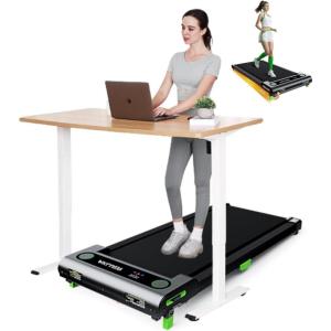 imageWalking Pad with Incline Akluer Incline Treadmills for Home 25 HP Under Desk Treadmill Small with Remote Control Walking Pad Small Treadmill with LED DisplayJet Black