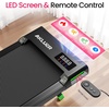 image:imageAkluer Walking Pad Treadmill with Incline  Portable 25HP Quiet Under Desk Treadmill for Small Home Office or Apartment with Remote Control and LED DisplayBlack
