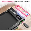 image:imageAkluer Walking Pad Treadmill with Incline  Portable 25HP Quiet Under Desk Treadmill for Small Home Office or Apartment with Remote Control and LED DisplayJet Black