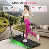 image:imageAkluer Walking Pad Treadmill with Incline  Portable 25HP Quiet Under Desk Treadmill for Small Home Office or Apartment with Remote Control and LED DisplayJet Black