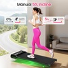 image:imageAkluer Walking Pad Treadmill with Incline  Portable 25HP Quiet Under Desk Treadmill for Small Home Office or Apartment with Remote Control and LED DisplayBlack