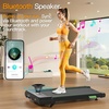image:imageAkluer Walking Pad Treadmill with Incline  Portable 25HP Quiet Under Desk Treadmill for Small Home Office or Apartment with Remote Control and LED DisplayGreen