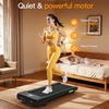 image:imageAkluer Walking Pad Treadmill with Incline  Portable 25HP Quiet Under Desk Treadmill for Small Home Office or Apartment with Remote Control and LED DisplayGreen