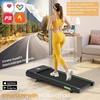 image:imageAkluer Walking Pad Treadmill with Incline  Portable 25HP Quiet Under Desk Treadmill for Small Home Office or Apartment with Remote Control and LED DisplayGreen
