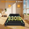 image:imageAkluer Walking Pad Treadmill with Incline  Portable 25HP Quiet Under Desk Treadmill for Small Home Office or Apartment with Remote Control and LED DisplayGreen