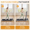 image:imageAKLUER Walking Pad with Incline  DualSided 2 in 1 Under Desk Treadmill with Shiatsu Foot Massager 330LBs Walking Pad Treadmills for Home and Office LED Display and Remote ControlLight Black