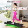 image:imageAkluer Walking Pad Treadmill Portable Under Desk Treadmill 330lbs Capacity Compact Treadmills Mini Walking Pad 25HP Portable Treadmills with Remote Control for Home Office Small SpaceGray Black