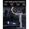 image:imageAkluer 13 6Level Walking Pad with Auto Incline  Treadmill with Auto Incline and Remote Control 330Lbs Capacity Portable Under Desk Treadmill for Home Office LED DisplayOrange
