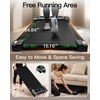 image:imageWalking Pad with Incline Akluer Incline Treadmills for Home 25 HP Under Desk Treadmill Small with Remote Control Walking Pad Small Treadmill with LED DisplayGloss Black