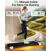 image:imageWalking Pad with Incline Akluer Incline Treadmills for Home 25 HP Under Desk Treadmill Small with Remote Control Walking Pad Small Treadmill with LED DisplayPearl White