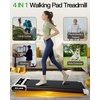 image:imageWalking Pad with Incline Akluer Incline Treadmills for Home 25 HP Under Desk Treadmill Small with Remote Control Walking Pad Small Treadmill with LED DisplayPearl White